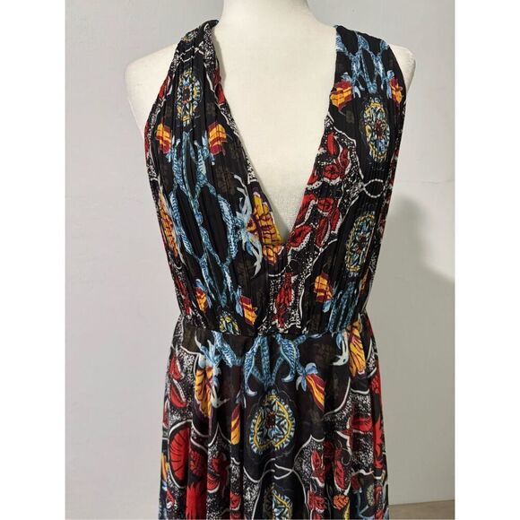 Alice + Olivia Goddess abstract pattern maxi dress 8 - Picture 4 of 14
